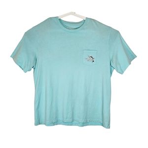 Vineyard Vines Sword Fish Aqua Short Sleeve Tee Size XXL
